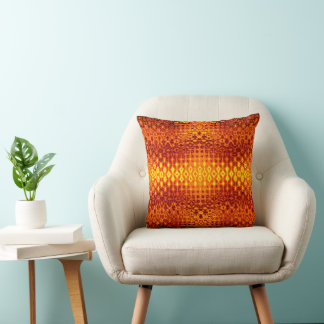 Naranja quemado lanza almohadas boho.