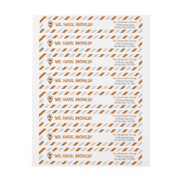 Naranja quemado que hemos movido a rayas