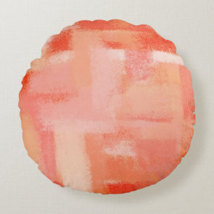 Naranja Resumen Pintura Arco Almohada redonda