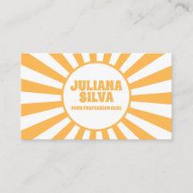 Naranja Retro con tarjeta de visita QR