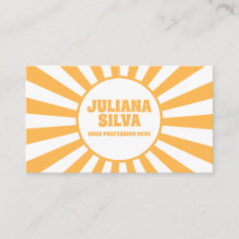 Naranja Retro con tarjeta de visita QR