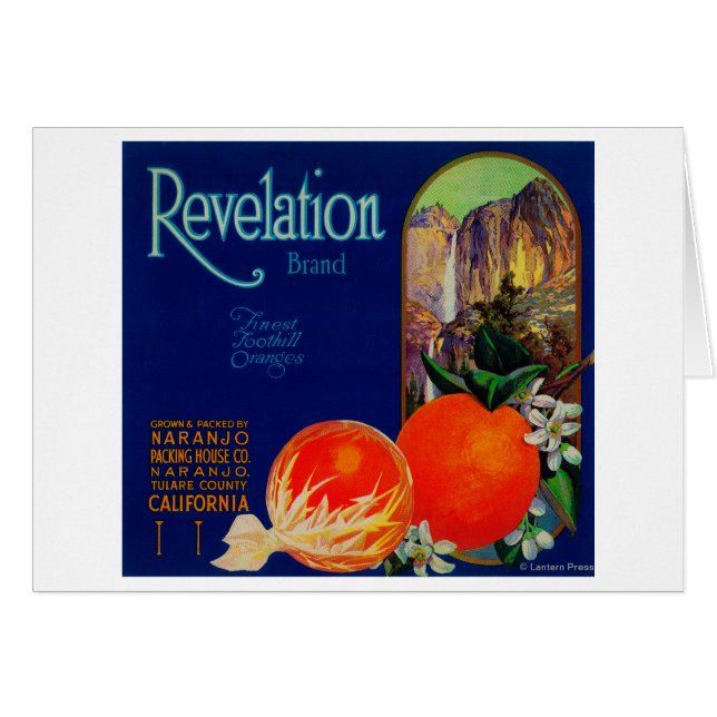 Naranja Revelador LabelNaranjo, CA (Anverso (Horizontal))