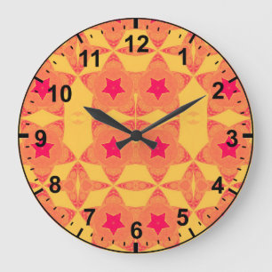 Naranja Rojo Patrón Amarillo~ RELOJ