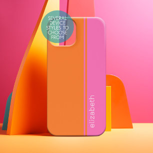 Naranja rosa caliente diseño minimalista moderno e