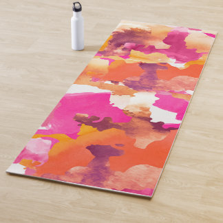 Naranja rosa de camuflaje Yoga Mat