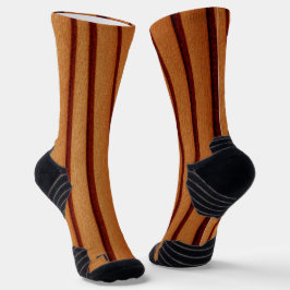 Naranja Rústico Quemado de calcetines de equipo