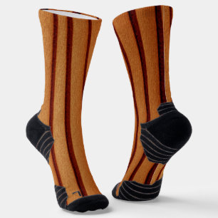 Naranja Rústico Quemado de calcetines de equipo