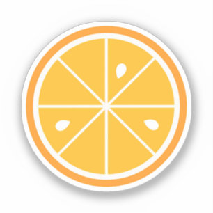 Naranja slice citrus Pegatina