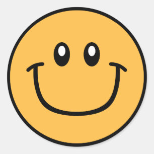 Naranja sonriente 0003 de los pegatinas de la cara