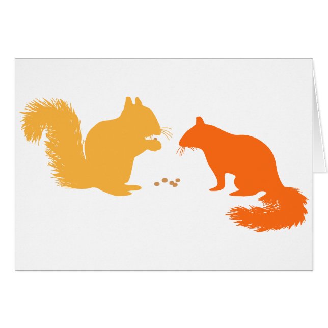 Naranja Squirrels (Anverso (Horizontal))
