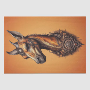 Naranja Steampunk Giraffe, Papel de tono de página