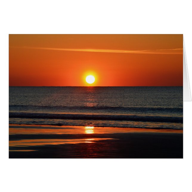 Naranja Sunrise on the Beach (Anverso (Horizontal))