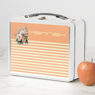 Naranja superior con crema franjas floral