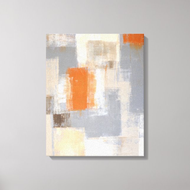naranja "tan único" y arte abstracto de Beige (Anverso)
