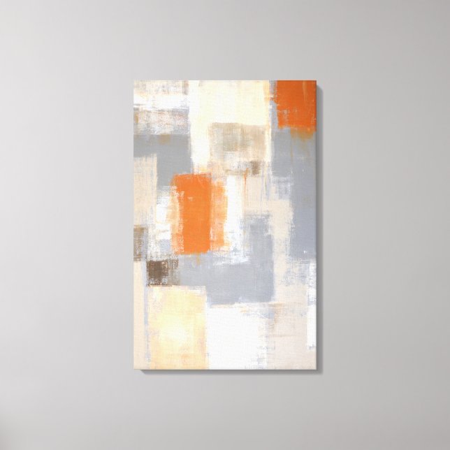 naranja "tan único" y arte abstracto de Beige (Anverso)
