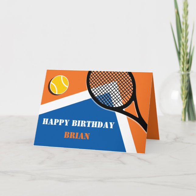 Naranja - tarjeta de personalizable de la pista de (Anverso)