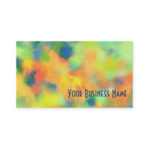 Naranja, tarjeta de visita del extracto del verde