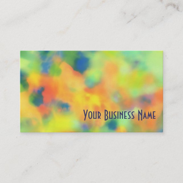 Naranja, tarjeta de visita del extracto del verde (Anverso)