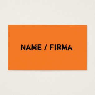 Naranja - tarjetas de presentación