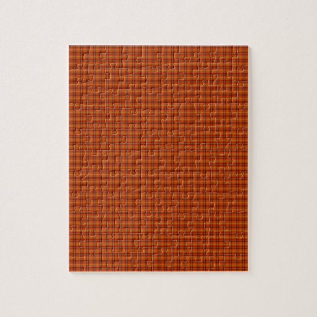 Naranja Tartan Puzzle (Vertical)