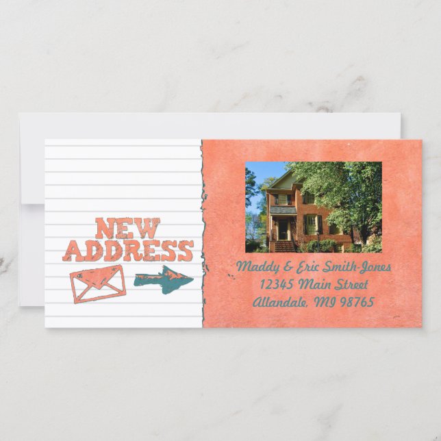 Naranja texturizado Nuevas tarjetas de Personaliza (Anverso)