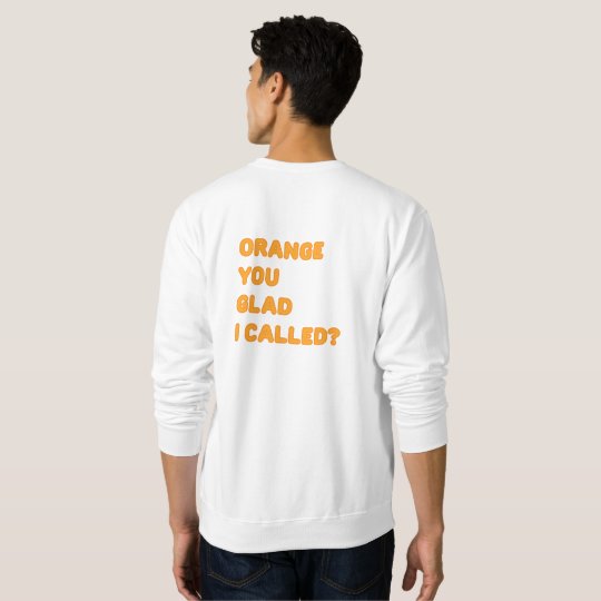 Naranja usted alegre llamé a Sweater