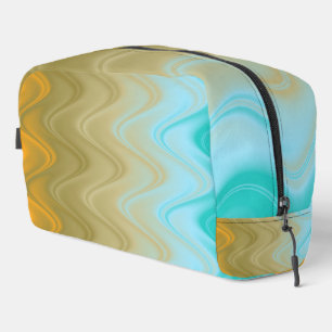 Naranja verde azul ondulado Resumen Bolsa Duffel