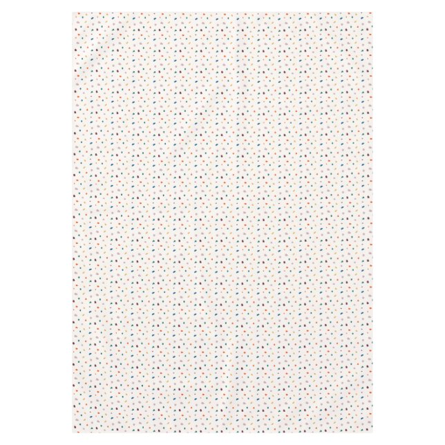 Naranja verde Boho Terrazzo Imprimir manteles (Anverso)