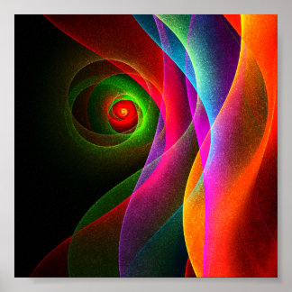 Naranja Verde Rojo Patrón de arte abstracto modern