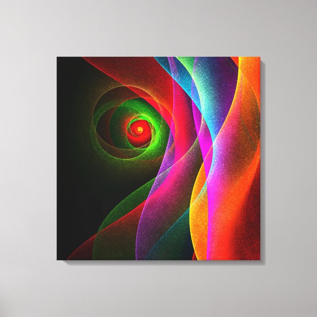 Naranja Verde Rojo Patrón de arte abstracto modern (Anverso)