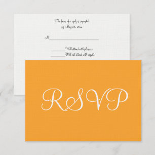 Naranja White Wedding RSVP