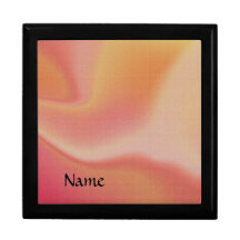 Naranja y caja de mantenimiento de remolinos rosa