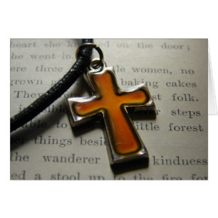 Naranja y collar de cruces Metalizado