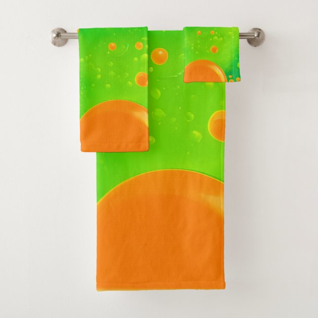 Naranja y el arte abstracto de la burbuja verde (In situ)