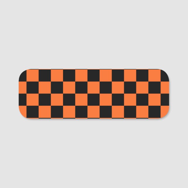 Naranja y placa de verificación de búfalo negro (Anverso)