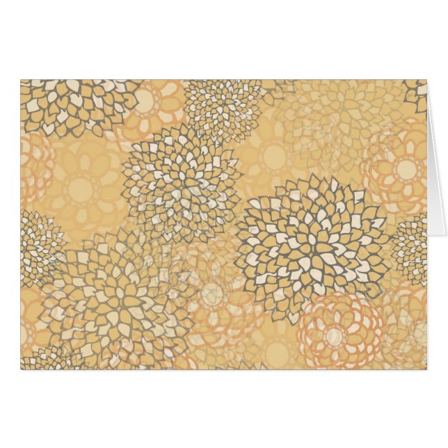 Naranja y ráfaga de flores blancas (Anverso (Horizontal))