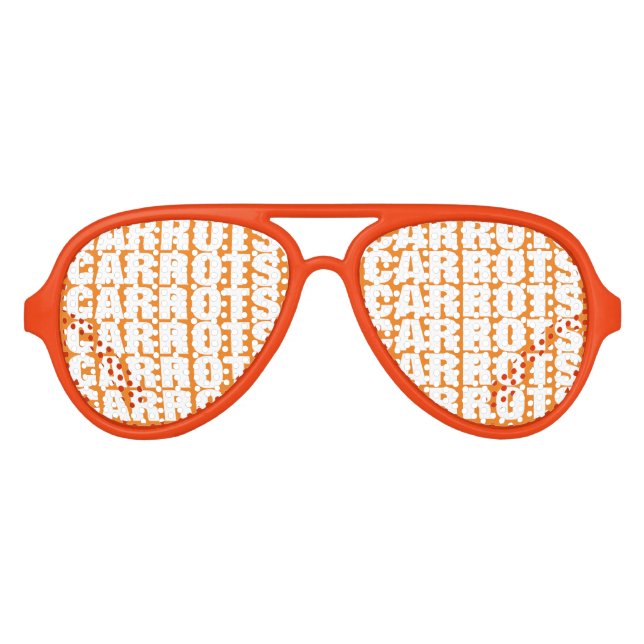 Naranja zanahoria obsesión fiesta sombras gafas de (Anverso)