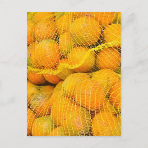 Naranjas con tarjeta postal Net Bags