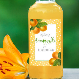 Naranjas de acuarela de Orangecello puntos de guió