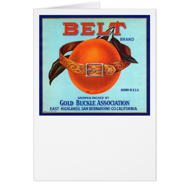 Naranjas de Belt Brand California (Frente)