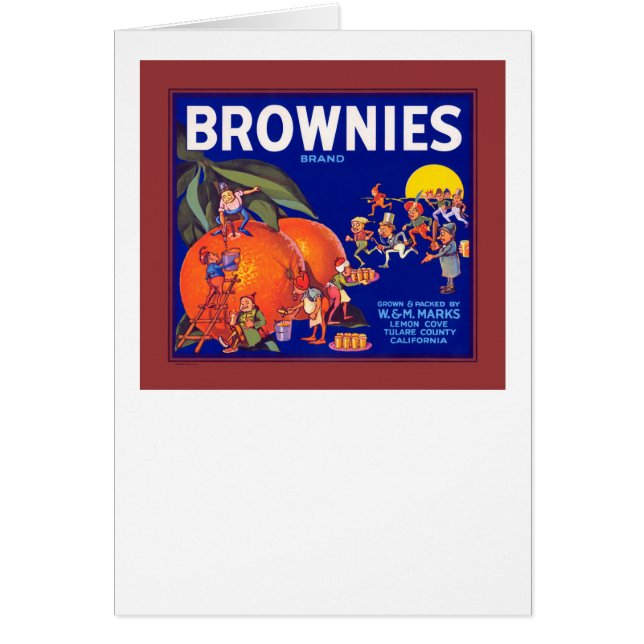 Naranjas de Brownies Brand California (Frente)