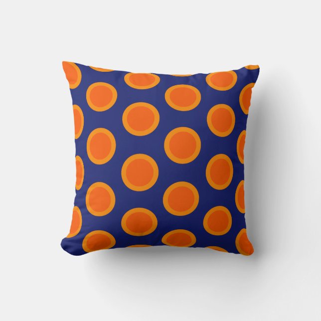 Naranjas del lunar en la almohada azul (Anverso)