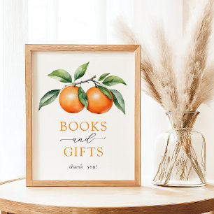 Naranjas gemelos Baby Shower Libros y Posters de r