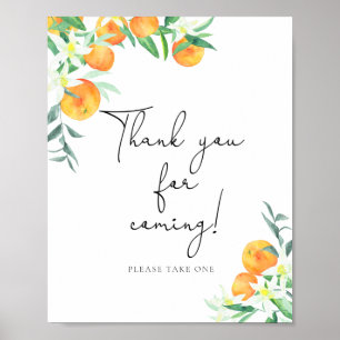 naranjas \ Gracias por venir Póster