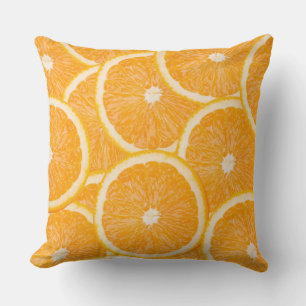 Naranjas personalizados tiran almohadas