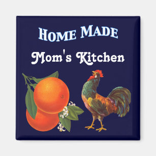 Naranjas y el imán de arte de moda