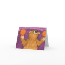 Naranjas y una tarjeta Oso / Nota