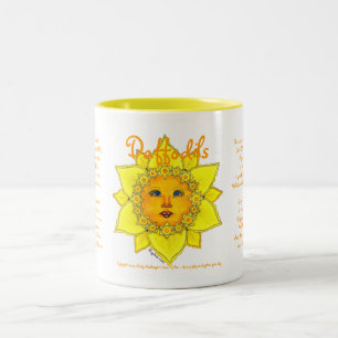 Narciso soleado - taza de dos tonos #4 (amarillo)