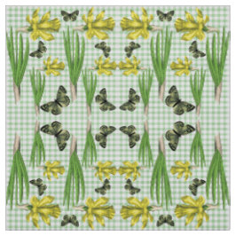Narcisos en tela de primavera