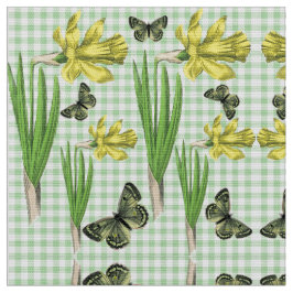 Narcisos en tela de primavera